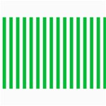 Vertical Stripes - White and Dark Pastel Green Collage 12  x 18 