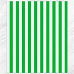 Vertical Stripes - White and Dark Pastel Green Canvas 8  x 10 