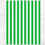 Vertical Stripes - White and Dark Pastel Green Canvas 11  x 14 