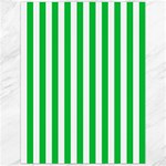 Vertical Stripes - White and Dark Pastel Green Canvas 12  x 16 