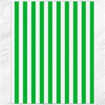 Vertical Stripes - White and Dark Pastel Green Canvas 16  x 20 