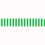 Vertical Stripes - White and Dark Pastel Green Small Bar Mat