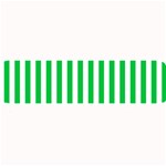 Vertical Stripes - White and Dark Pastel Green Medium Bar Mat