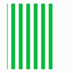 Vertical Stripes - White and Dark Pastel Green Large Garden Flag (Two Sides)