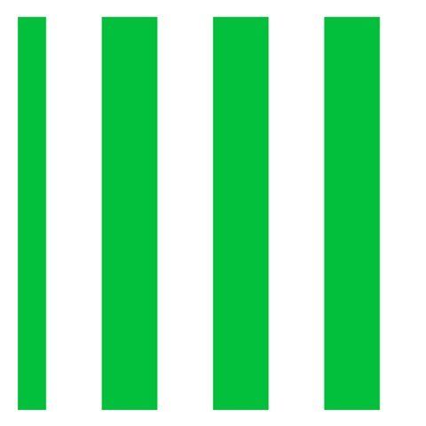Vertical Stripes 3.75 x3.75  Memopad