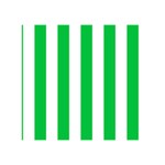 Vertical Stripes - White and Dark Pastel Green Greeting Card 5  x 7 