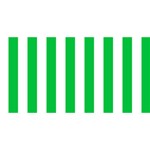Vertical Stripes - White and Dark Pastel Green YOU ARE INVITED 3D Greeting Card (8x4)