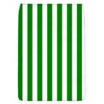 Vertical Stripes - White and Green Removable Flap Cover (L)