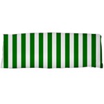 Vertical Stripes - White and Green Body Pillow Case (Dakimakura) (One Side)