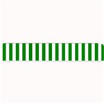 Vertical Stripes - White and Green Small Bar Mat