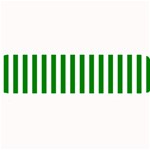Vertical Stripes - White and Green Medium Bar Mat