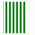Vertical Stripes - White and Green Large Garden Flag (Two Sides)