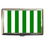 Vertical Stripes - White and Green Cigarette Money Case