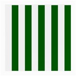 Vertical Stripes - White and Dark Green Medium Glasses Cloth