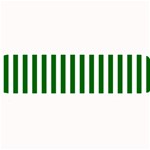 Vertical Stripes - White and Dark Green Medium Bar Mat