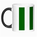 Vertical Stripes - White and Dark Green Morph Mug