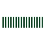 Vertical Stripes - White and Forest Green Satin Scarf (Oblong)