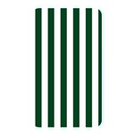 Vertical Stripes - White and Forest Green Memory Card Reader (Rectangular)