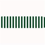 Vertical Stripes - White and Forest Green Medium Bar Mat