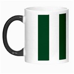 Vertical Stripes - White and Forest Green Morph Mug