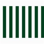 Vertical Stripes - White and Forest Green 5  x 7  Photo Cards