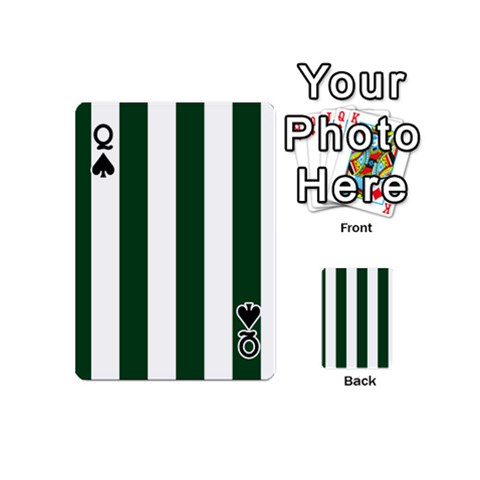 Queen Vertical Stripes Front - SpadeQ