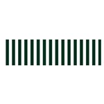 Vertical Stripes - White and Deep Green Satin Scarf (Oblong)