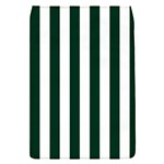 Vertical Stripes - White and Deep Green Removable Flap Cover (S)