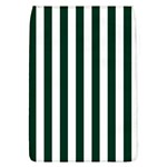 Vertical Stripes - White and Deep Green Removable Flap Cover (L)
