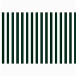 Vertical Stripes - White and Deep Green Collage 12  x 18 