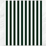 Vertical Stripes - White and Deep Green Canvas 20  x 24 