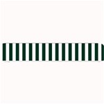 Vertical Stripes - White and Deep Green Small Bar Mat