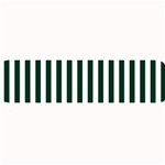 Vertical Stripes - White and Deep Green Medium Bar Mat