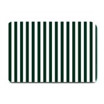 Vertical Stripes - White and Deep Green Plate Mat