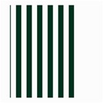 Vertical Stripes - White and Deep Green Large Garden Flag (Two Sides)