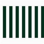 Vertical Stripes - White and Deep Green 5  x 7  Photo Cards