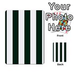 Vertical Stripes - White and Deep Green Multi-purpose Cards (Rectangle)