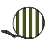 Vertical Stripes - White and Army Green Classic 20-CD Wallet
