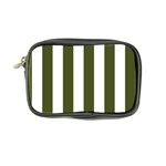Vertical Stripes - White and Army Green Coin Purse