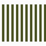 Vertical Stripes - White and Army Green Collage 8  x 10 