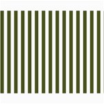 Vertical Stripes - White and Army Green Collage 11  x 14 