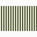 Vertical Stripes - White and Army Green Collage 12  x 18 