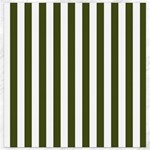 Vertical Stripes - White and Army Green Canvas 12  x 12 
