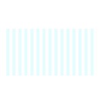 Vertical Stripes - White and Bubbles Cyan Satin Wrap