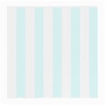 Vertical Stripes - White and Bubbles Cyan Medium Glasses Cloth (2 Sides)
