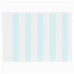 Vertical Stripes - White and Bubbles Cyan Large Glasses Cloth