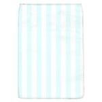 Vertical Stripes - White and Bubbles Cyan Removable Flap Cover (L)