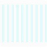 Vertical Stripes - White and Bubbles Cyan Collage 8  x 10 