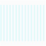 Vertical Stripes - White and Bubbles Cyan Collage 11  x 14 