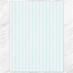 Vertical Stripes - White and Bubbles Cyan Canvas 36  x 48 